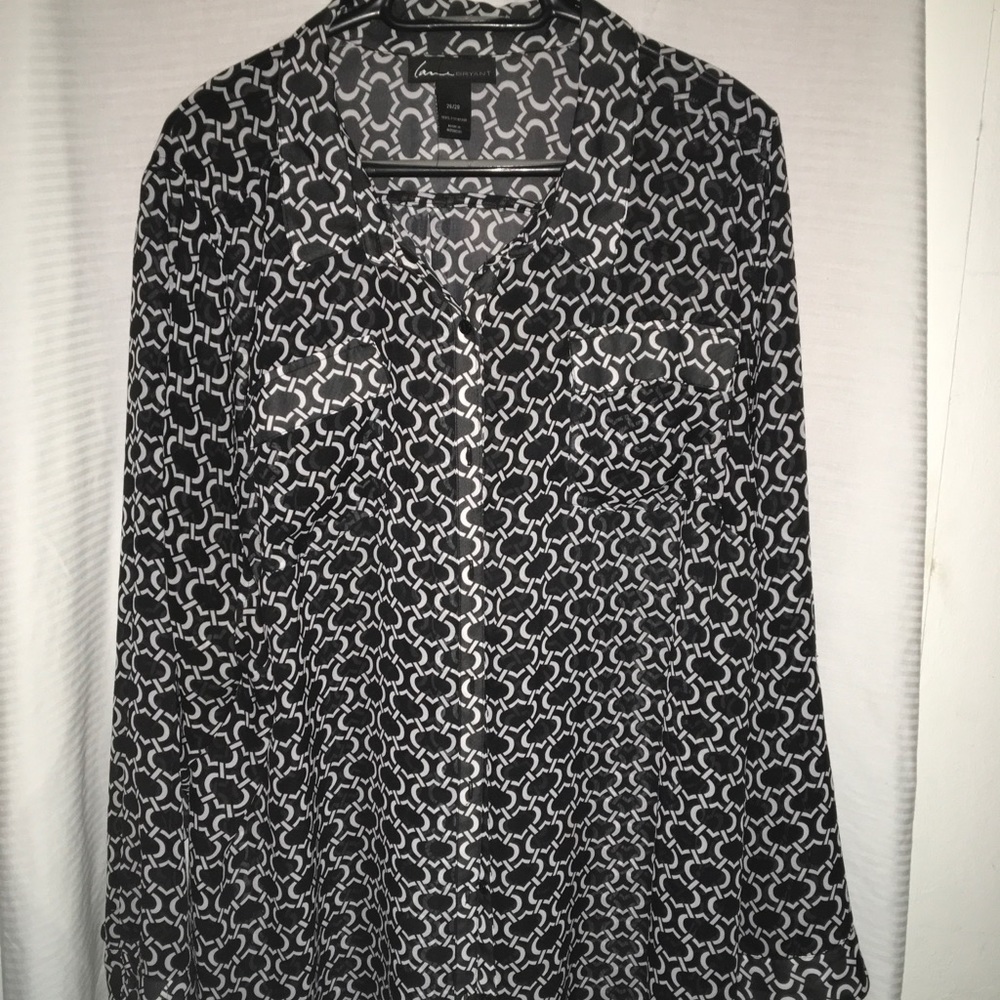 Lane Bryant button down blouse size 26/28